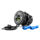 AMiO Waterdichte Telefoon Lader Autostekker Inbouwdoos USB - A en USB - C 12V 24V Universeel - VCTparts.nl