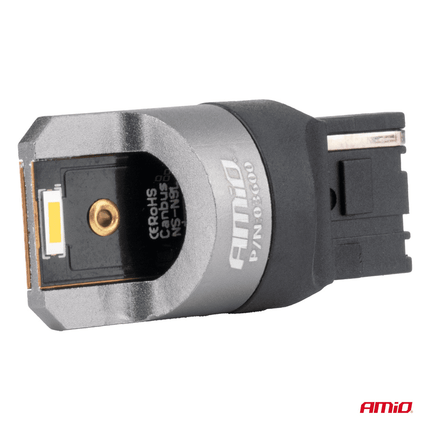 AMiO WY21W LED 12V - 24V 2x1860 SMD Oranje Canbus [Knipperlicht - Richtingaanwijzer] (2 stuks) - VCTparts.nl