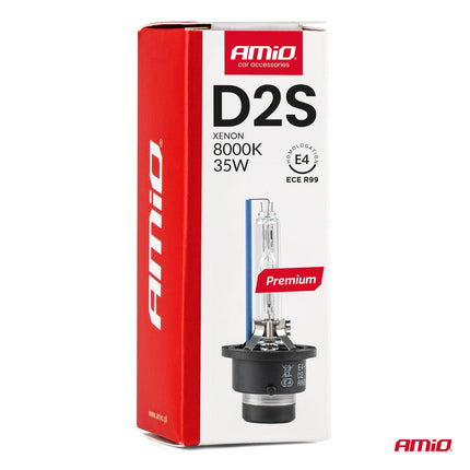 AMiO AMiO Xenon Lamp D2S 8000K 35W - Premium E4 ECE R99 Goedgekeurde IJsblauwe Koplamp Autolamp AMiO 3