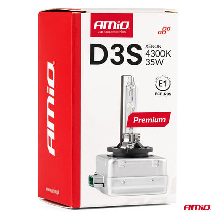 AMiO AMiO Xenon Lamp D3S 35W 4300K - E1 ECE R99 Goedgekeurde Natuurlijk Witte Koplamp AMiO 3