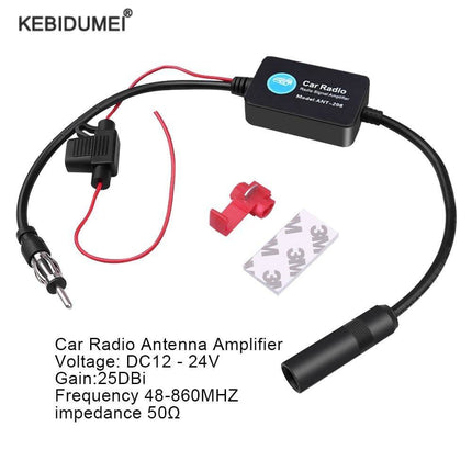 VCTparts Antenne Radio Signaal Versterker AM FM - Radio Autoradio Booster Elektronische Stereo Ontvanger NORGOS 2