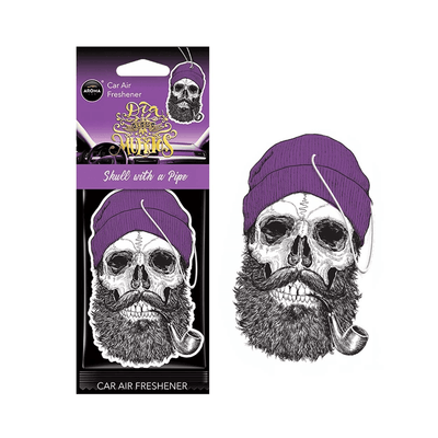Aroma Car Aroma Dia de Los Muertos Auto Air Frisher Frisher Tough Schedel - Coral Stuff