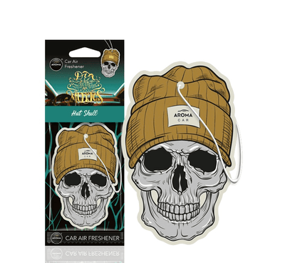 Aroma Car Aroma Dia de Los Muertos Air Air Frisher Sturke Schedel - Chapeau Skull