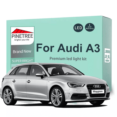 Audi A3-S3-RS3 8V (2012-2020) Éclairage intérieur Canbus LED blanc 6000K