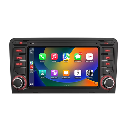 CarPlay & Android Auto Scherm voor Audi A3 8P, S3, RS3 (2003–2012) – Draadloos Multimedia Display, GPS Navigatie & Touchscreen – Inbouwen / Inbouwservice / Installatie