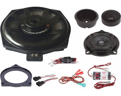 XFIT BMW UNI 200mm 3-Way Part-Active Composet – Pasklare Speaker Upgrade Plug en Play BMW E & F Serie Universeel Frontsysteem