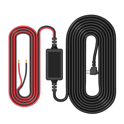 Auto dashcam Alimentation continue d'alimentation du câble de câble de câble Hardwire Micro USB [3.2M 12V / 24V]