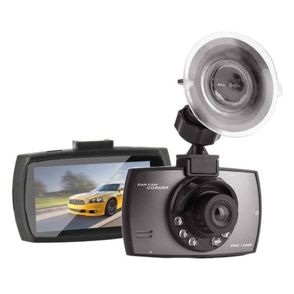 Auto Dashcam HD 1080P 1CH Dashboard Video Recorder met Nachtzicht + Continue Voeding Zwart - VCTparts.nl