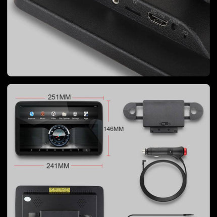 VCTparts Auto Hoofdleuning Beeldscherm Hoofdsteunmonitor met Touchscreen 32GB Android 12 WiFi Bluetooth Achterbank Kids Tablet NORGOS 2