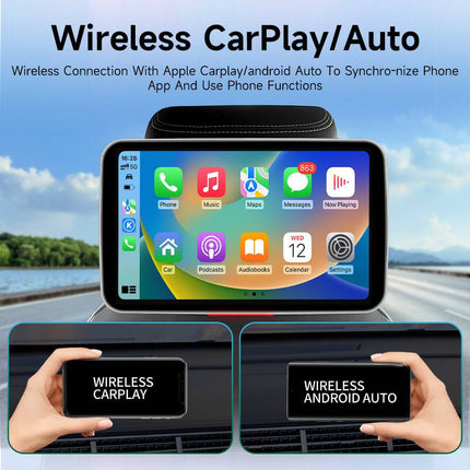 VCTparts Auto Hoofdleuning Beeldschermen (2x) Hoofdsteunmonitor met Touchscreen 32GB Android 12 WiFi Bluetooth Achterbank Kids Tablet NORGOS 4