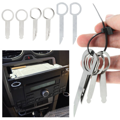 Outils d'outils de démontage de la radio automatique PIN CLIP CLIP RADIOSKKKERS Outil d'extraction pour Volkswagen Audi