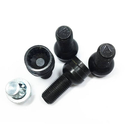 VCTparts Auto Slotbouten Wielvergrendeling Bouten & Moeren - M14x1.5 met Inbegrepen Sleutel (set 4 stuks) Hoogwaardige Legering Slotboutset [Bolt & Lock Lug Nuts] NORGOS 6