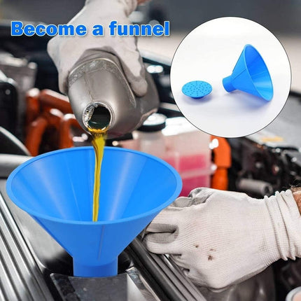 Auto Voorruit Sneeuw Schraper Kegel IJskrabber met Trechter - functie Rond Zwart - VCTparts.nl