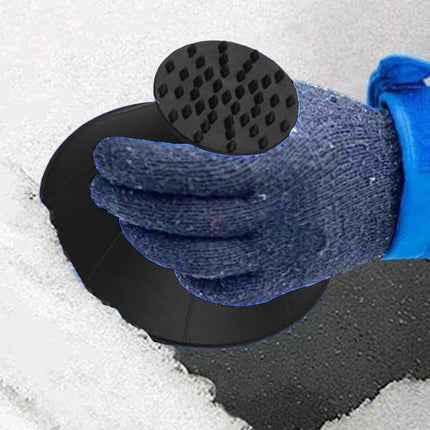 Auto Voorruit Sneeuw Schraper Kegel IJskrabber met Trechter - functie Rond Zwart - VCTparts.nl