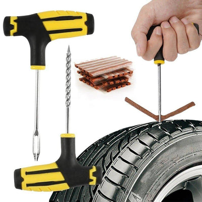 Autoband Reparatie Gereedschap Set met Rubber StripsAutoband Reparatie Gereedschap Set met Rubber Strips Geel