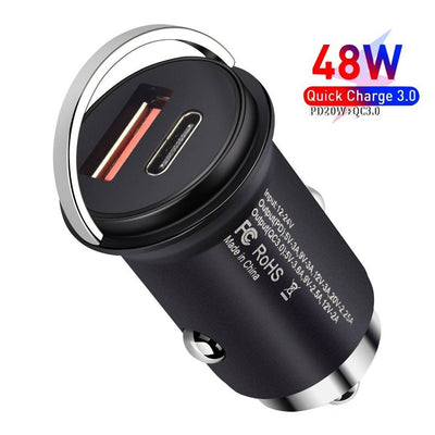 Chargeur de voiture Snell Charger USB et chargeur téléphonique USB-C Q3 Chargeur de charge rapide