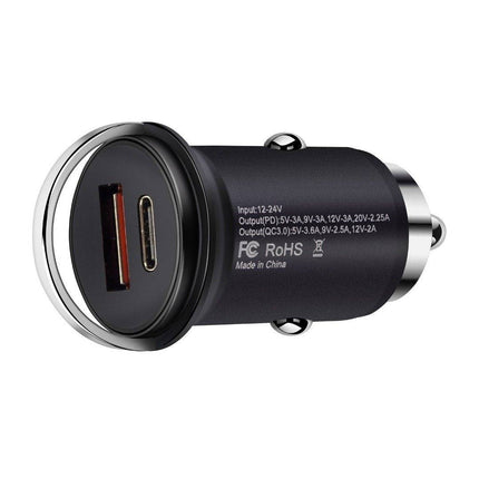VCTparts Autolader Snellader USB en USB - C Telefoonlader Q3 Quick Charge Oplader NORGOS 4