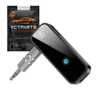 AUX naar Bluetooth 5.0 Muziekontvanger – Draadloze Audio Adapter voor Auto Zwart - VCTparts.nl