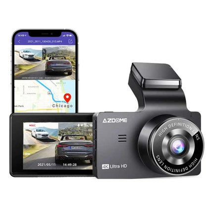 AZDome Dashcam M63 Lite True 4K Wifi Auto Video Recorder Zwart - VCTparts.nl