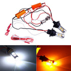 VCTparts BA15S 1156 LED Dagrijverlichting DRL Wit met Knipperlicht Geel P21W Canbus (set) NORGOS 6