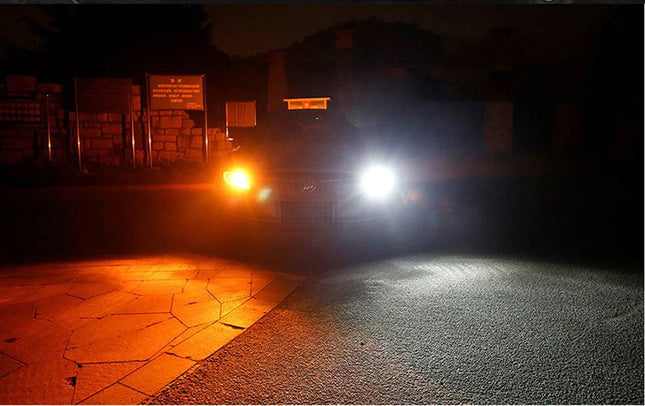 VCTparts BA15S 1156 LED Dagrijverlichting DRL Wit met Knipperlicht Geel P21W Canbus (set) NORGOS 2