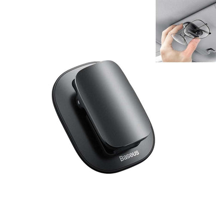 Baseus Auto Brillenhouder met Vastplakbevestiging voor Zonneklep – Zonnebril Klem - VCTparts.nl