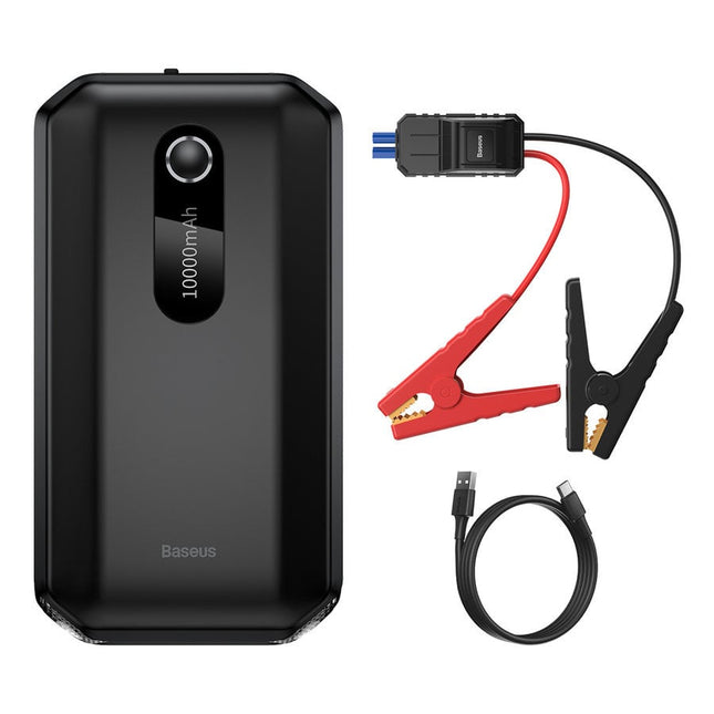 Baseus Auto Jump Starter Powerbank Noodstroom Accu 10.000 mAh + Startkabels [Autolader - Autostarter - Jumpstarter] - VCTparts.nl