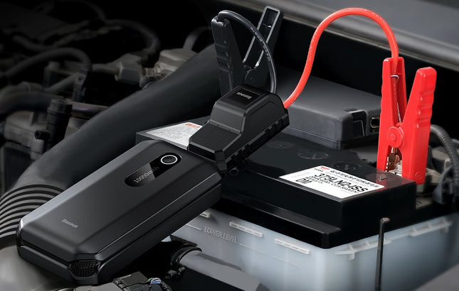 Baseus Auto Jump Starter Powerbank Noodstroom Accu 10.000 mAh + Startkabels [Autolader - Autostarter - Jumpstarter] - VCTparts.nl