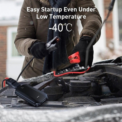 Baseus Baseus Auto Jump Starter Powerbank, Noodstroom Accu 8.000 mAh + Startkabels [Autolader Autostarter Jumpstarter] 4