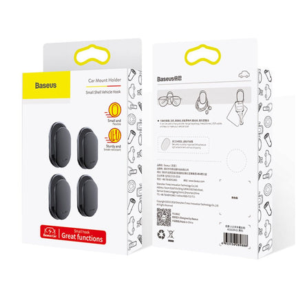 Baseus Baseus Autohaak Hanger Organizer Zelfklevend voor Sleutels en Kabels (4 stuks) 4