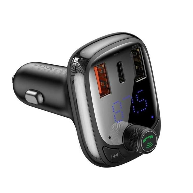 Baseus Bluetooth FM Radio Transmitter Carkit Universeel Zwart - VCTparts.nl