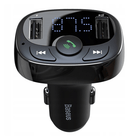 Baseus Bluetooth Muziek FM Transmitter en Dubbele USB Poort S - 09A Autolader Zwart - VCTparts.nl