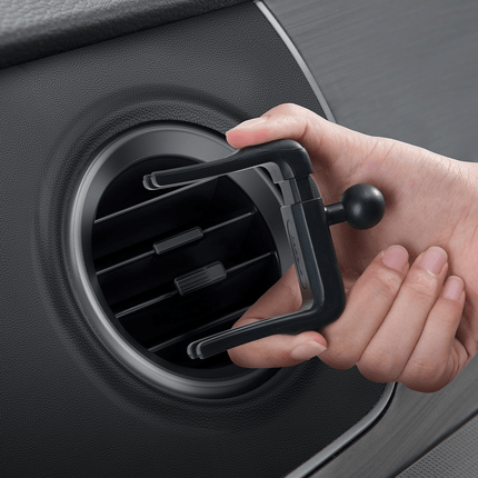 Baseus Baseus Easy Control Klem Verstelbare Telefoonhouder voor Rond Ventilatierooster Grijs 10