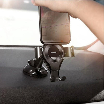 Baseus Baseus Gravity Dashboard Met Zuignap Verstelbare Telefoonhouder Zwart Hurtel 5