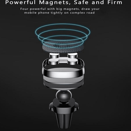 Baseus Magnetische Dashboard Telefoonhouder Ventilatierooster Zwart - VCTparts.nl