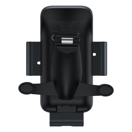 Baseus Baseus Smart Solar Power Wireless gsm houder auto op zonne energie - automatische sluiting - ventilatie auto houder - 150 mah batterij Hurtel 3