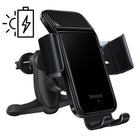 Baseus Baseus Smart Solar Power Wireless gsm houder auto op zonne energie - automatische sluiting - ventilatie auto houder - 150 mah batterij Hurtel 8