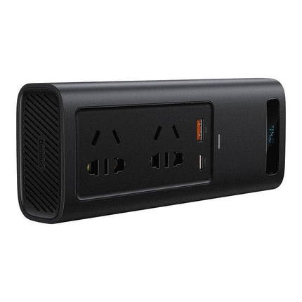 Baseus Baseus Stroom Omvormer 12V/220V Sigarettenplug naar Stopcontact Zwart (1 x USB - A 1x USB - C) 150W Hurtel 8