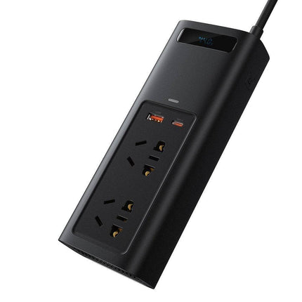 Baseus Baseus Stroom Omvormer 12V/220V Sigarettenplug naar Stopcontact Zwart (1 x USB - A 1x USB - C) 150W Hurtel 6