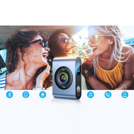 VCTparts Bluetooth AUX Zender Bluetooth 5.3 (zender/ontvanger) voor Auto Grijs VCTparts 3