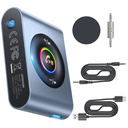 VCTparts Bluetooth AUX Zender Bluetooth 5.3 (zender/ontvanger) voor Auto Grijs VCTparts 10