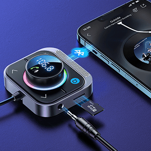 VCTparts Bluetooth Muziek FM Transmitter Handsfree Bellen met BassBooster en Snellader Zwart [USB - C & USB - A] VCTparts 3