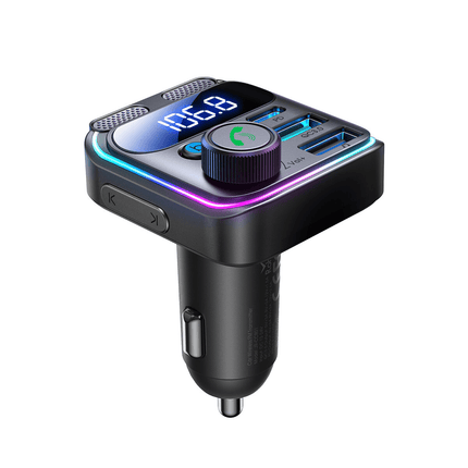 VCTparts Bluetooth Muziek FM Transmitter Pro Handsfree Bellen met BassBooster USB - C & 2x USB - A Lader Zwart VCTparts 9