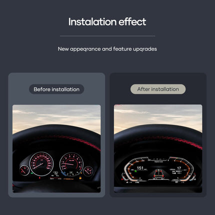 BMW 1 en 2 Serie F - Serie 11″ LCD Digitale Cockpit Dashboard Paneel 1920×720 Voor F20 F52 F22 X1 F48 F49 X2 F39 F45 Instrumentenpaneel Virtuele Cockpit Snelheidsmeter Display Upgrade - VCTparts.nl