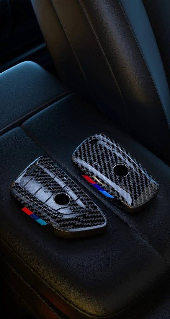 VCTparts BMW Sleutel Hoes Carbon Fiber ABS Behuizing - Puntvorm [X3 X5 X6 F30 F34 F10 F20 G20 g30 G01 G02 G05 F15 F16 1 3 5 7 Serie] NORGOS 2