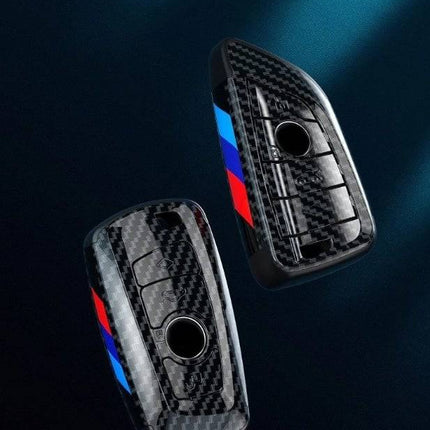 VCTparts BMW Sleutel Hoes Carbon Fiber ABS Behuizing - Puntvorm [X3 X5 X6 F30 F34 F10 F20 G20 g30 G01 G02 G05 F15 F16 1 3 5 7 Serie] NORGOS 3