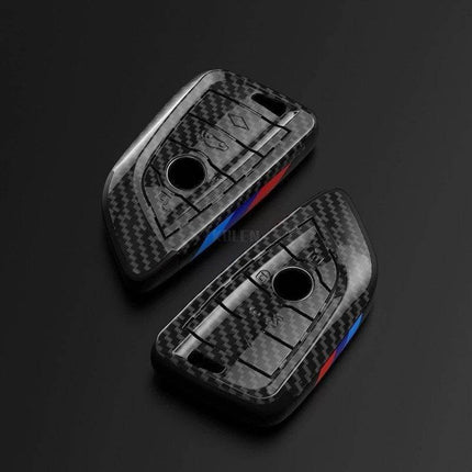 VCTparts BMW Sleutel Hoes Carbon Fiber ABS Behuizing - Rechthoek [X3 X5 X6 F30 F34 F10 F20 G20 g30 G01 G02 G05 F15 F16 1 3 5 7 Serie] NORGOS 7