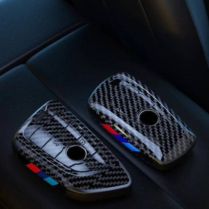 VCTparts BMW Sleutel Hoes Carbon Fiber ABS Behuizing - Rechthoek [X3 X5 X6 F30 F34 F10 F20 G20 g30 G01 G02 G05 F15 F16 1 3 5 7 Serie] NORGOS 4