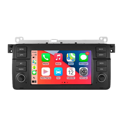 CarPlay & Android Auto Scherm voor BMW 3 Serie E46 (1998–2006) – Draadloos Multimedia Display, GPS Navigatie & Touchscreen – Inbouwen / Inbouwservice / Installatie - VCTparts.nl