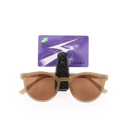 Brillenhouder voor auto zonneklep – Polished Wood – Zonnebril houder met clip - VCTparts.nl